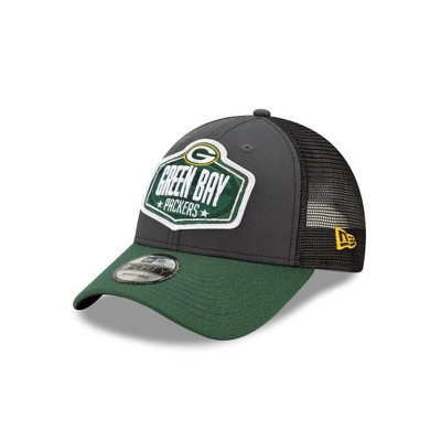 Sapca New Era Green Bay Packers NFL NFL Draft 9FORTY Adjustable - Gri